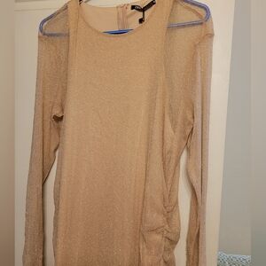 Vintage Zara Gold Formal Dress in XXL